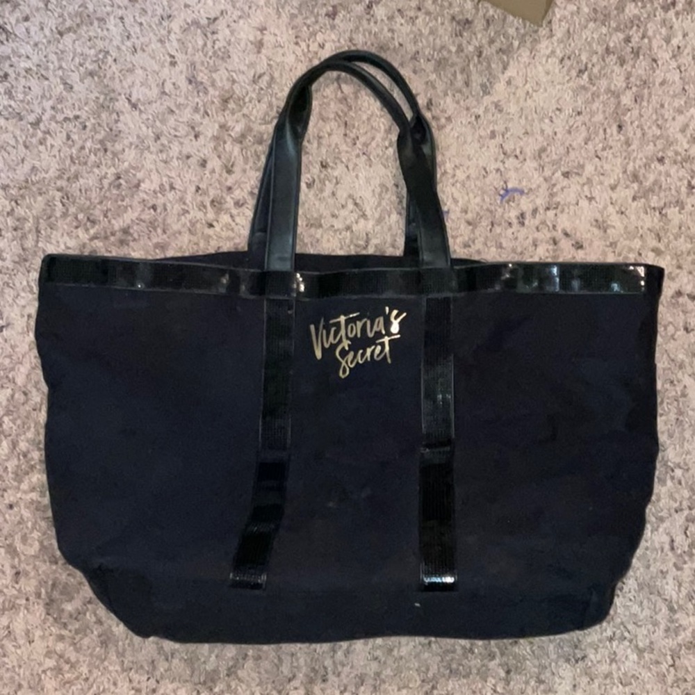 Black sparkly VS tote!